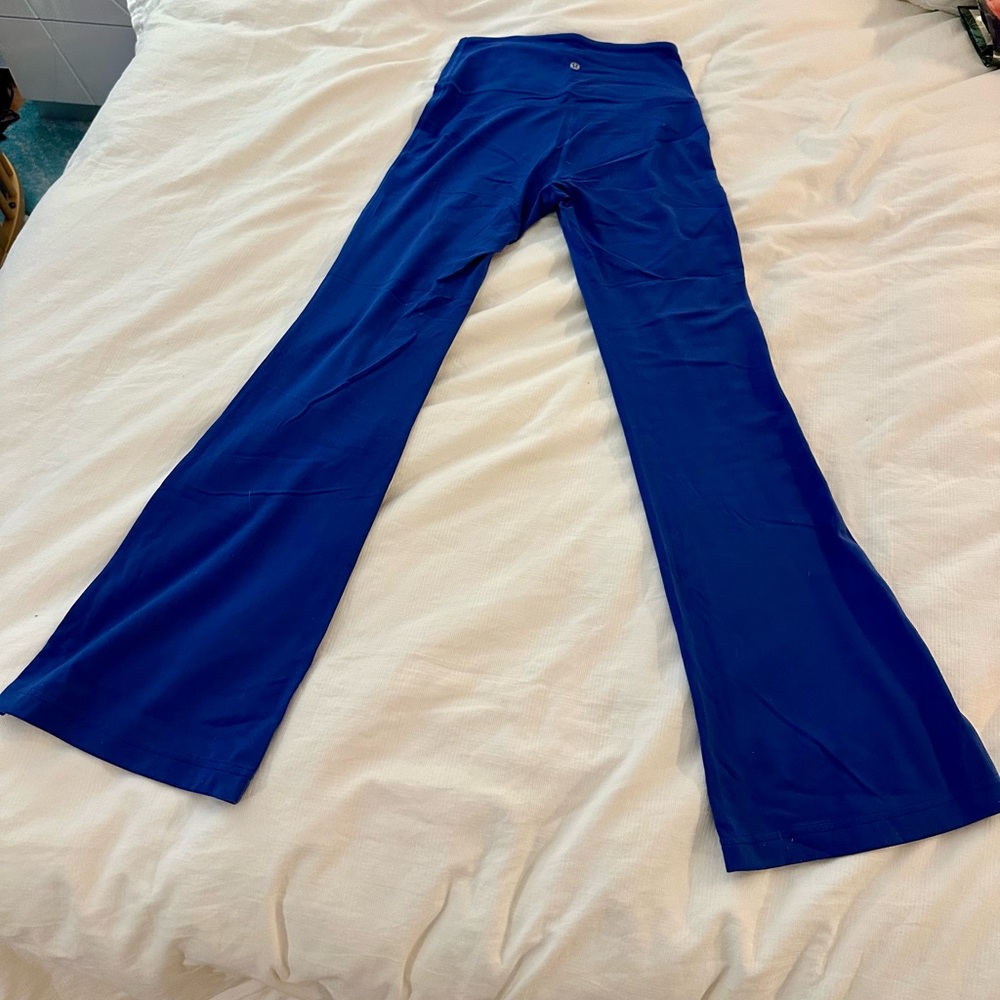 Lululemon Vibrant Blue Flared Pants - Like New